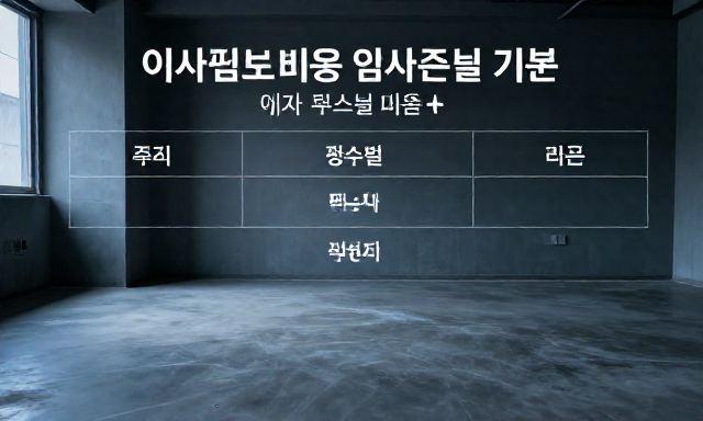 이사청소비용 관련 이미지 - 이사청소비용 평수별 기준과 추가 비용 항목 총정리